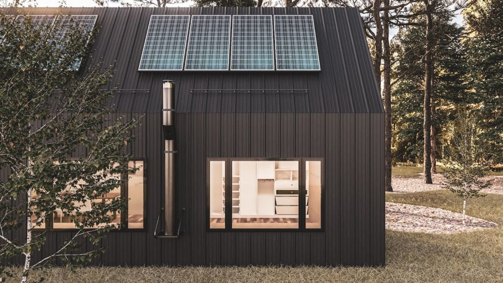 black house solar roof